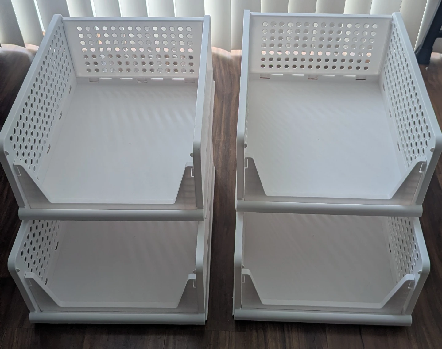 Stackable closet organizers