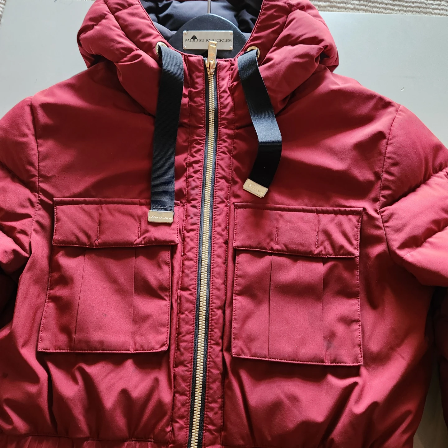 Moose Knuckles Red Down Puffer Jacket - photo 5