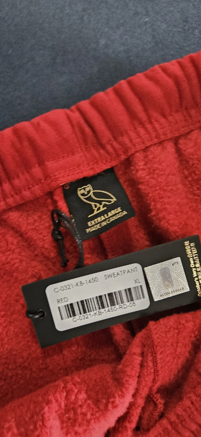 OVO Miami Heat Sweatpants XL Red - photo 3