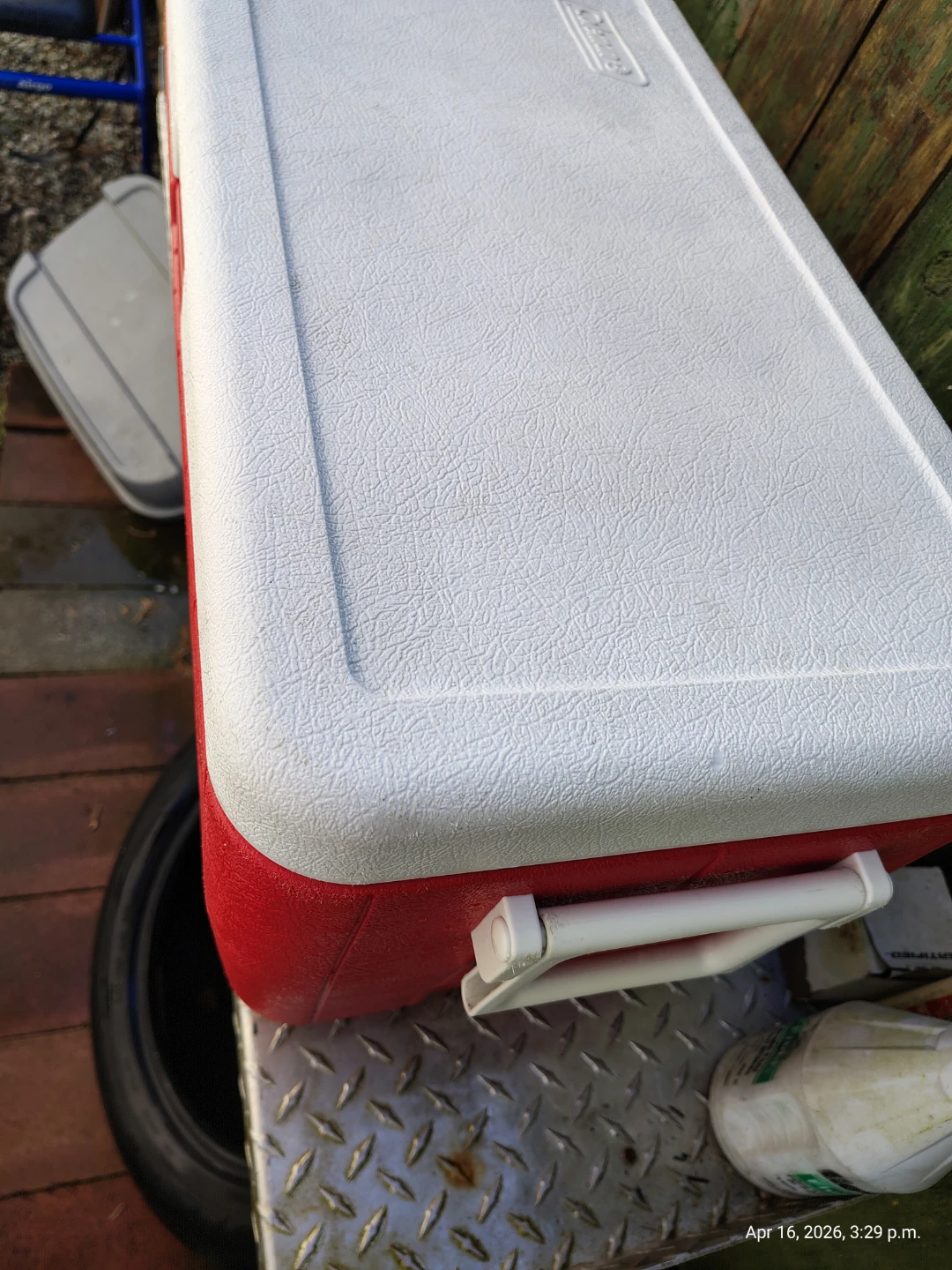 Vintage Coleman 48qt Camping Cooler with Drain - photo 5
