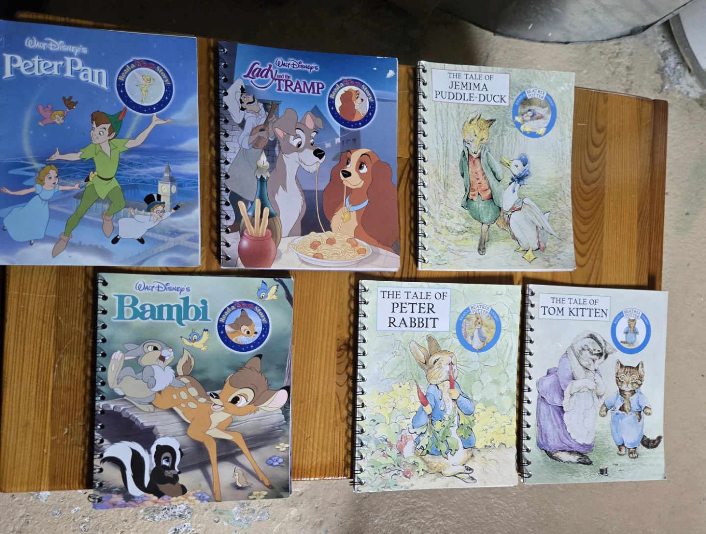 Collection of 6 Disney and Beatrix Potter Story Books