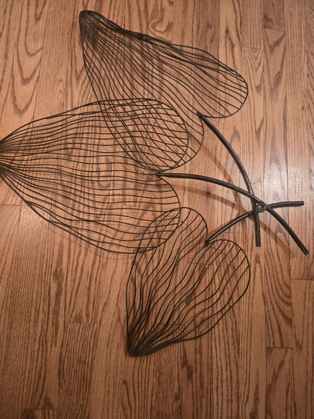 Black Metal Leaf Wall Art