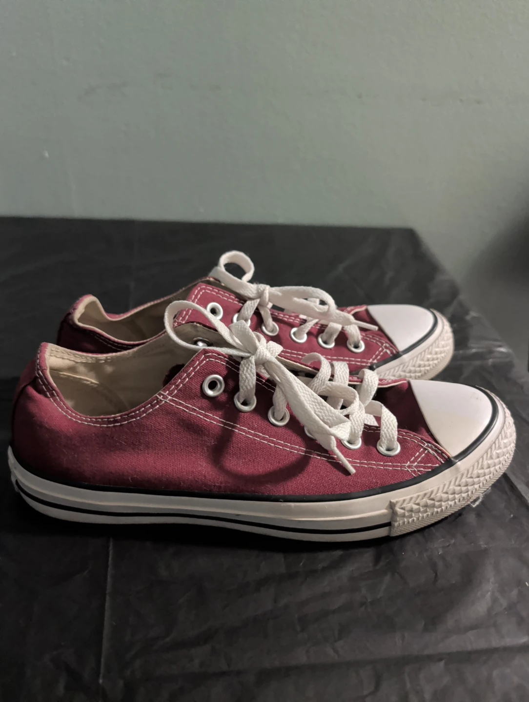 Converse Chuck Taylor All Star Burgundy Low Top Sneakers - photo 2