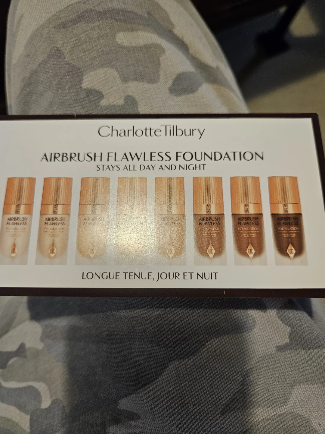 Charlotte Tilbury Airbrush Flawless Foundation Sample Card