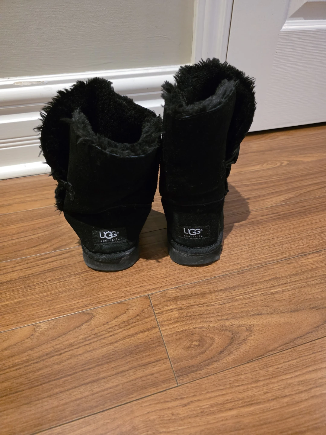 UGG Australia Black Suede Boots
