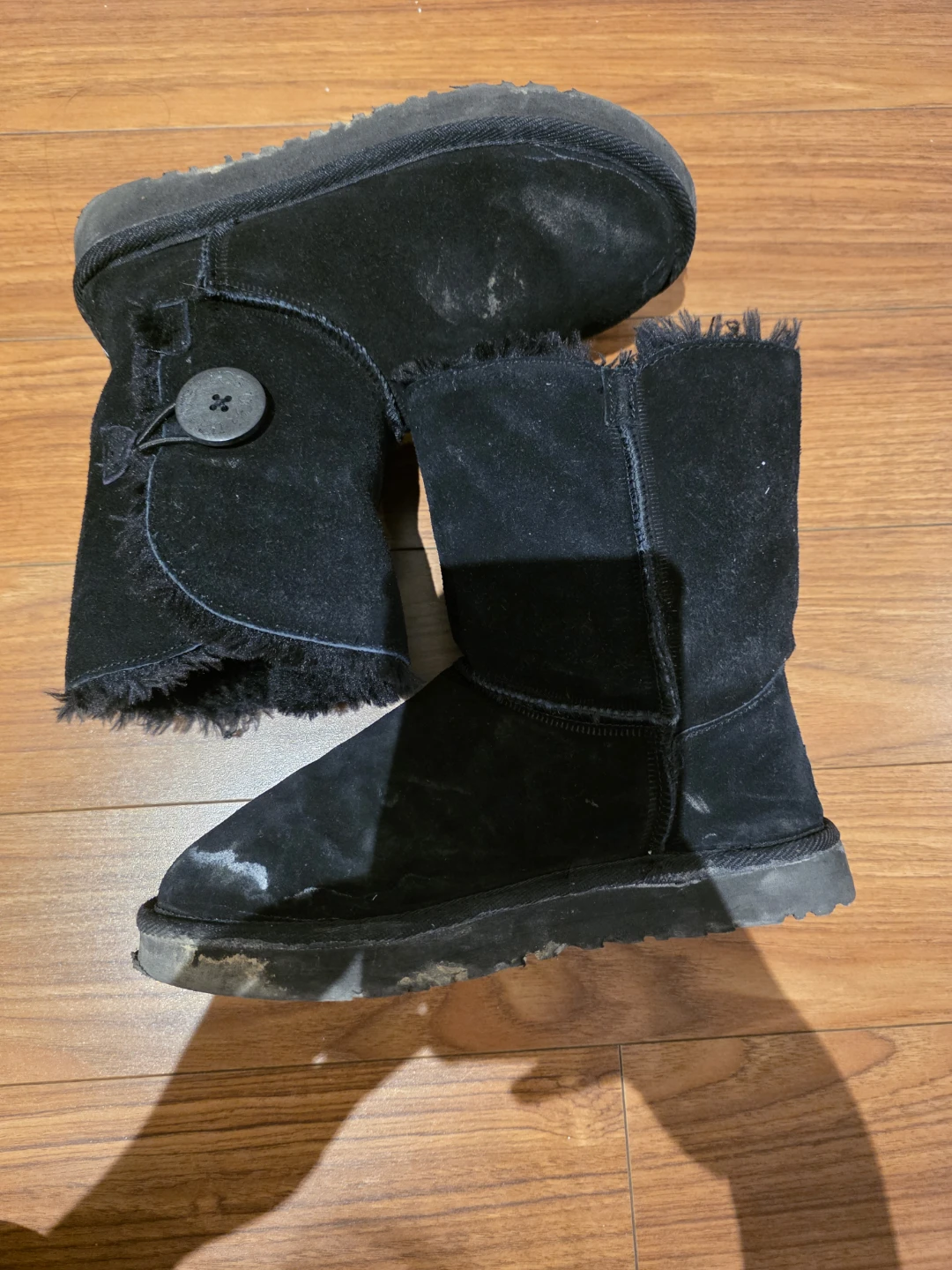 UGG Australia Black Suede Boots - photo 2