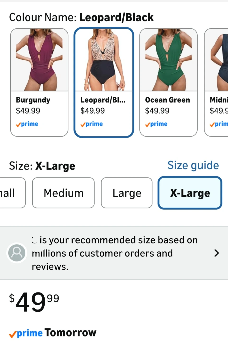 BNWT Women's Leopard/Black One Piece Swimsuit XL - photo 5