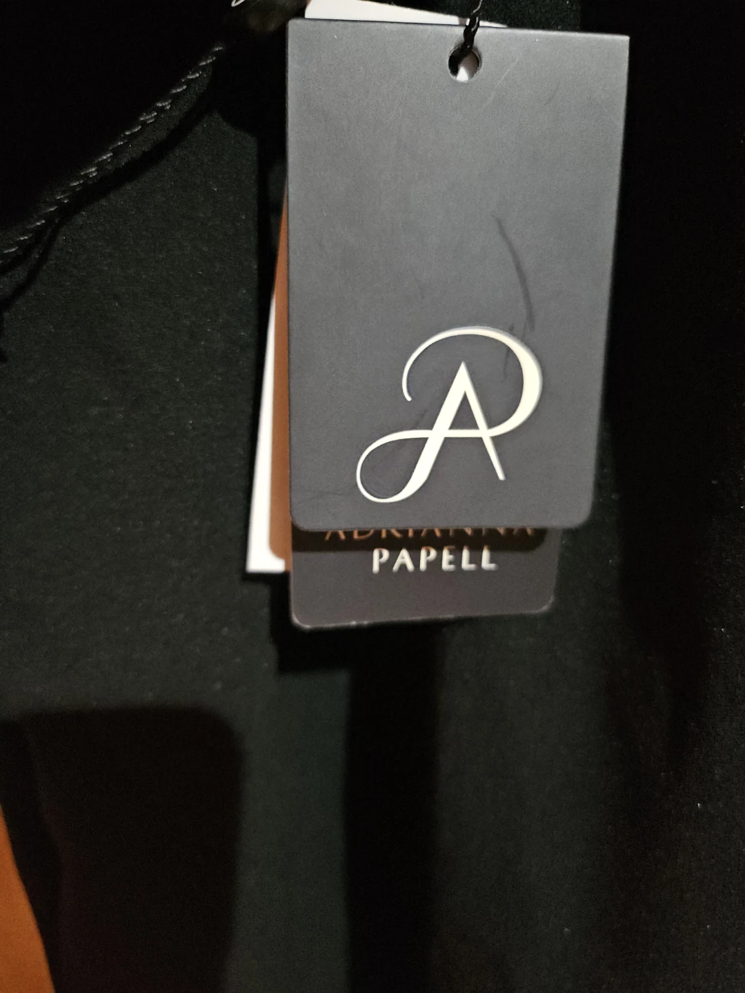 Adrianna Papell Black Sequin Collar Dress - photo 5