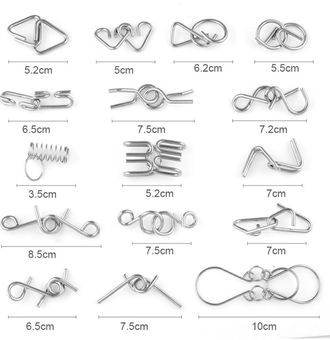 Metal Wire Puzzles Set 🌱 - photo 4