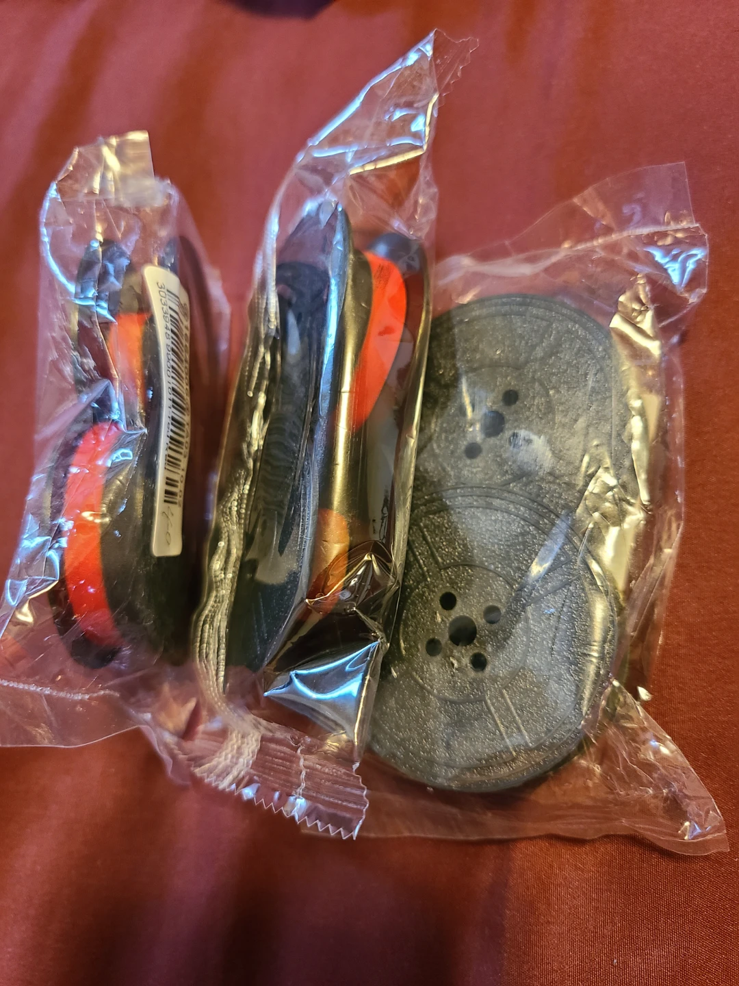 Universal Red and Black Typewriter Ribbon Spools.