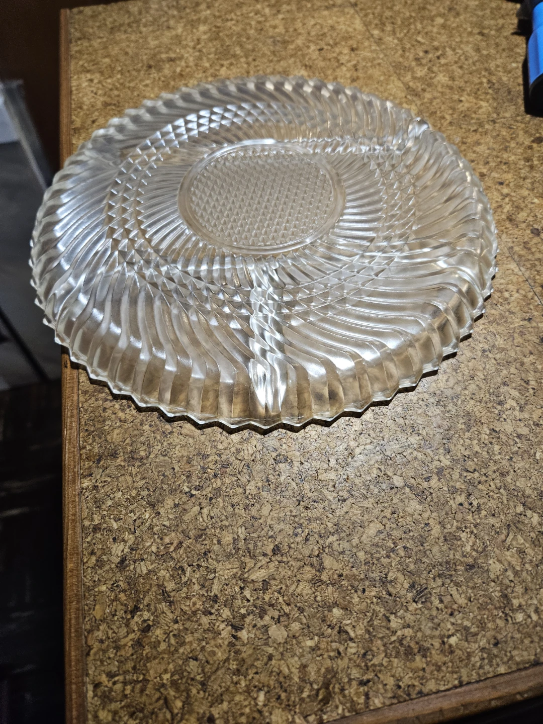 Clear Glass Divided Serving Platter - photo 3