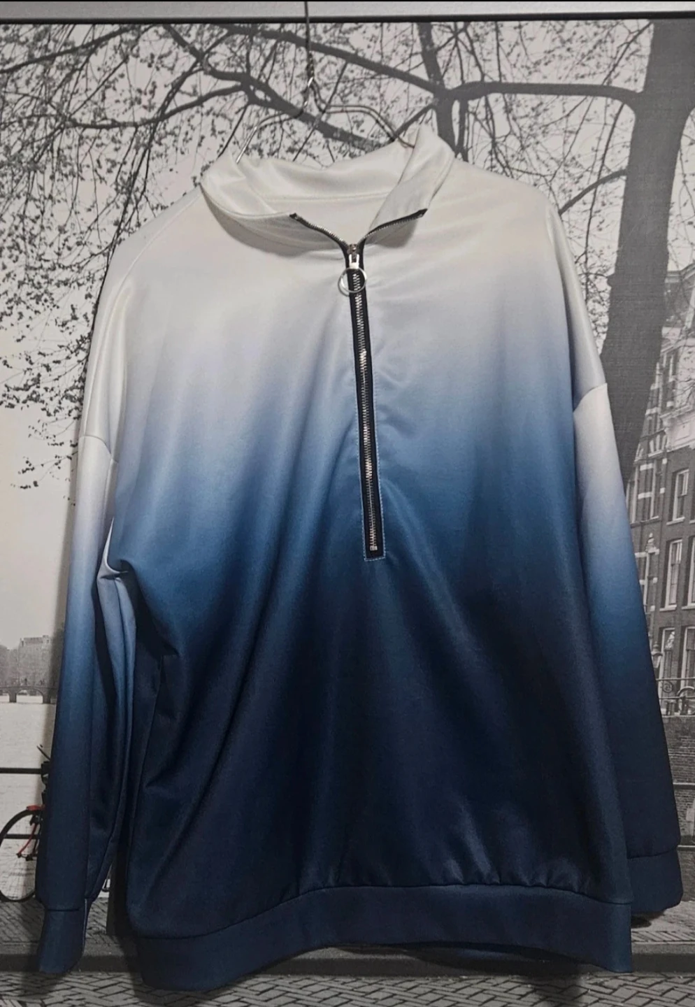 Women's Ombre 1/4 Zip Pullover Hoodie - photo 2