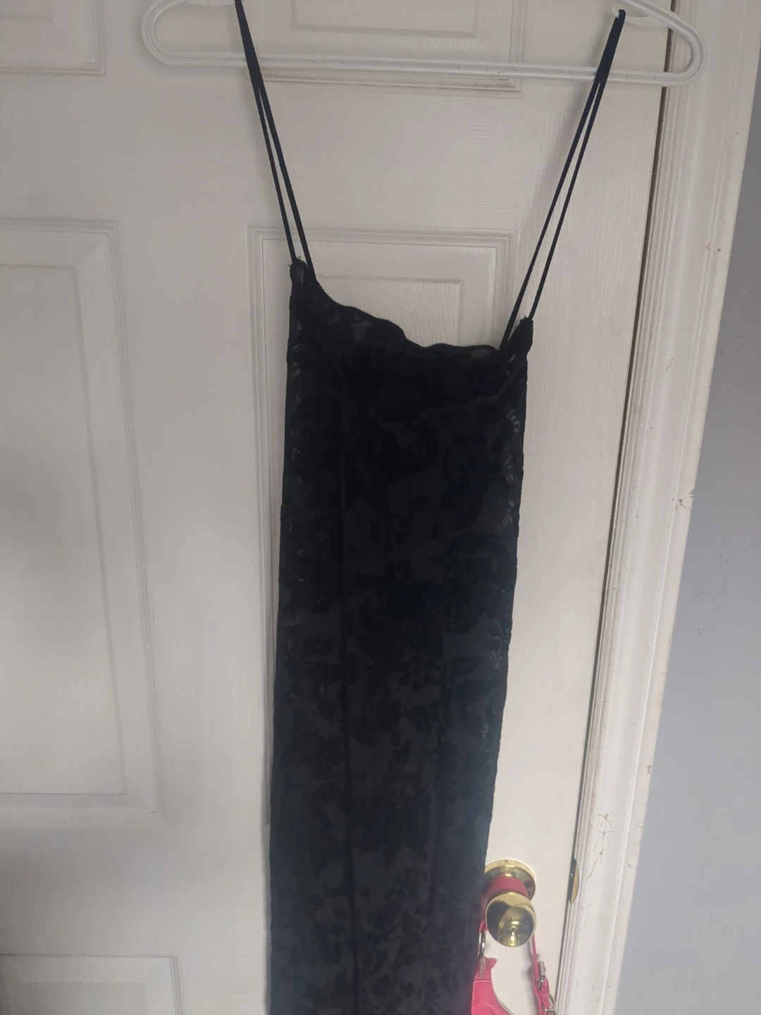Black Burnout Velvet Maxi Dress - photo 3