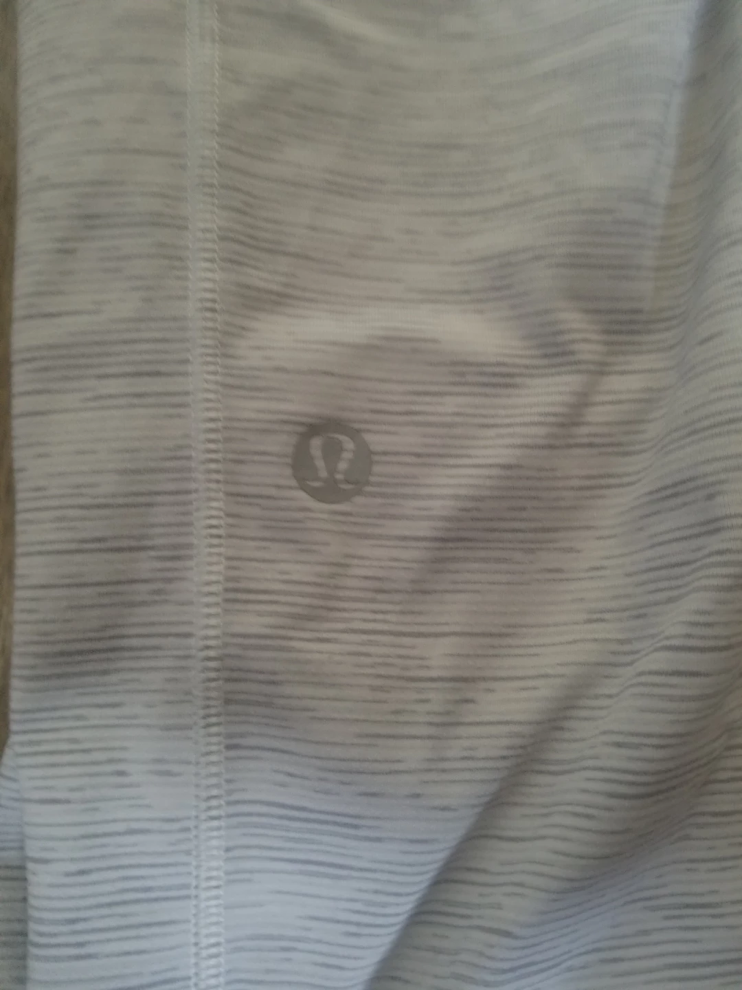 Lululemon Grey Striped Crop Leggings