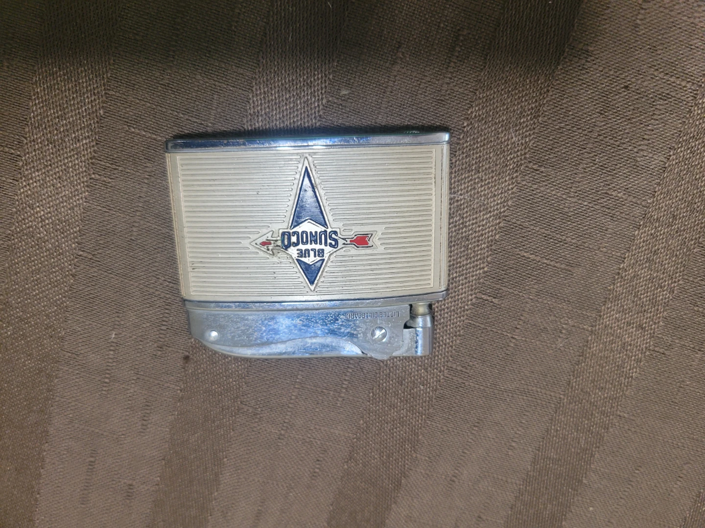 Vintage Little Billboard Sunoco Blue Quality Lighter - photo 2