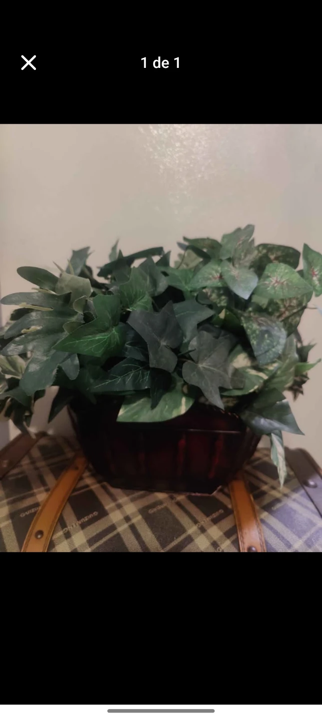 Artificial Plant in Dark Brown Pot