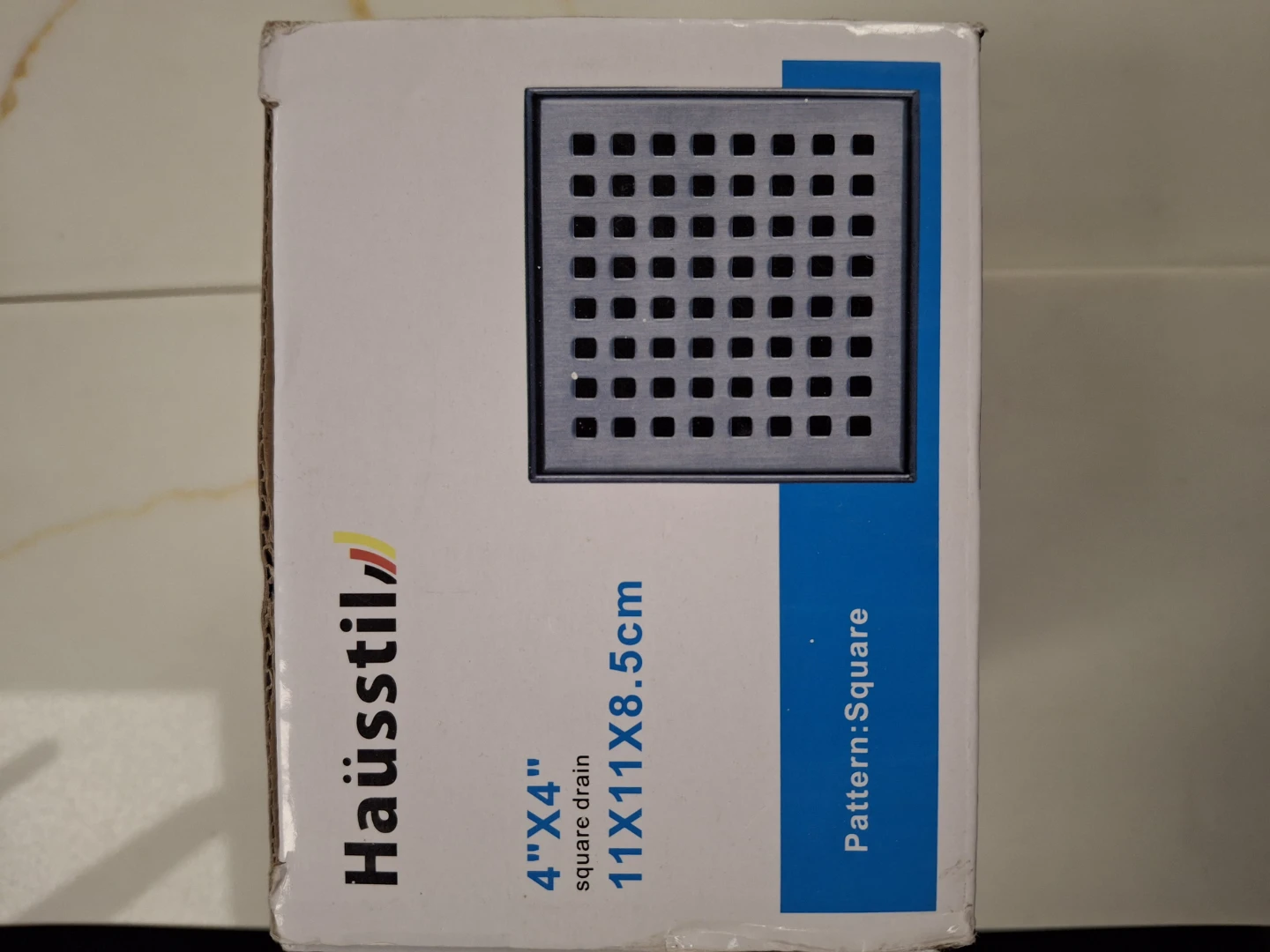 Haüsstil Square Drain 4"x4"
