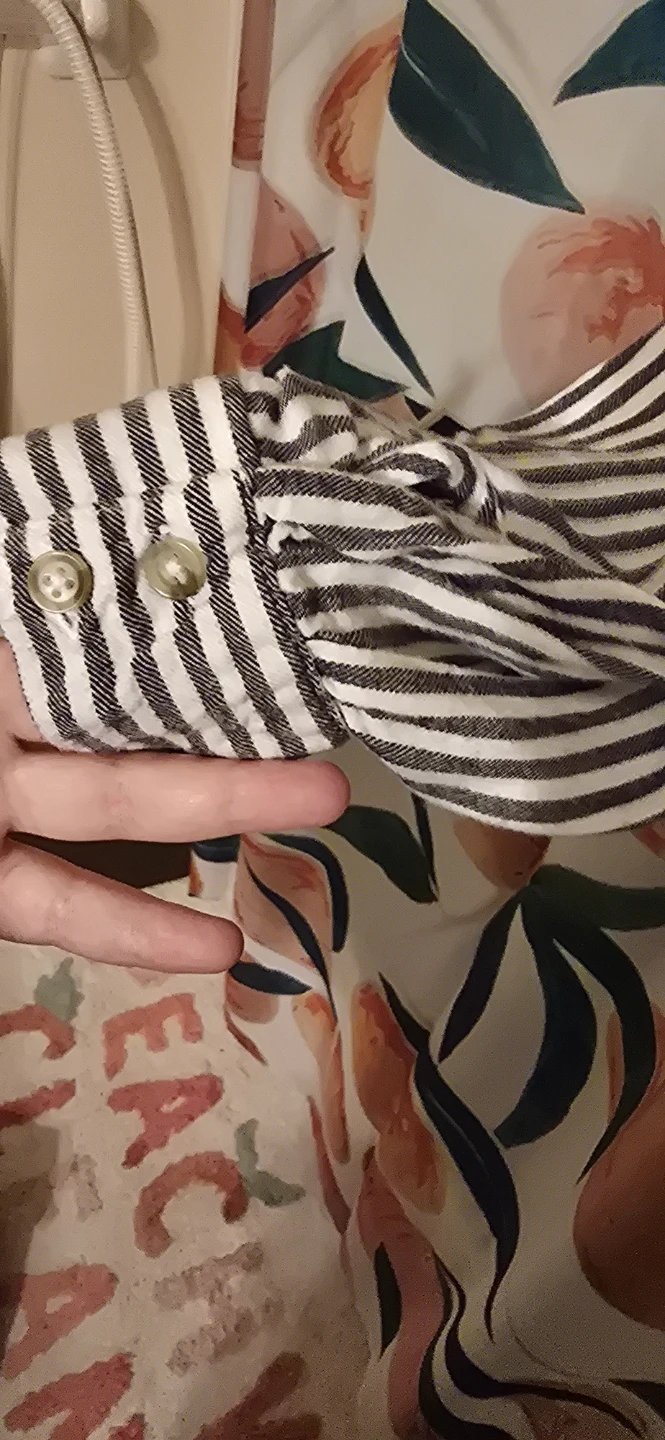 George striped button-up shirt - photo 3