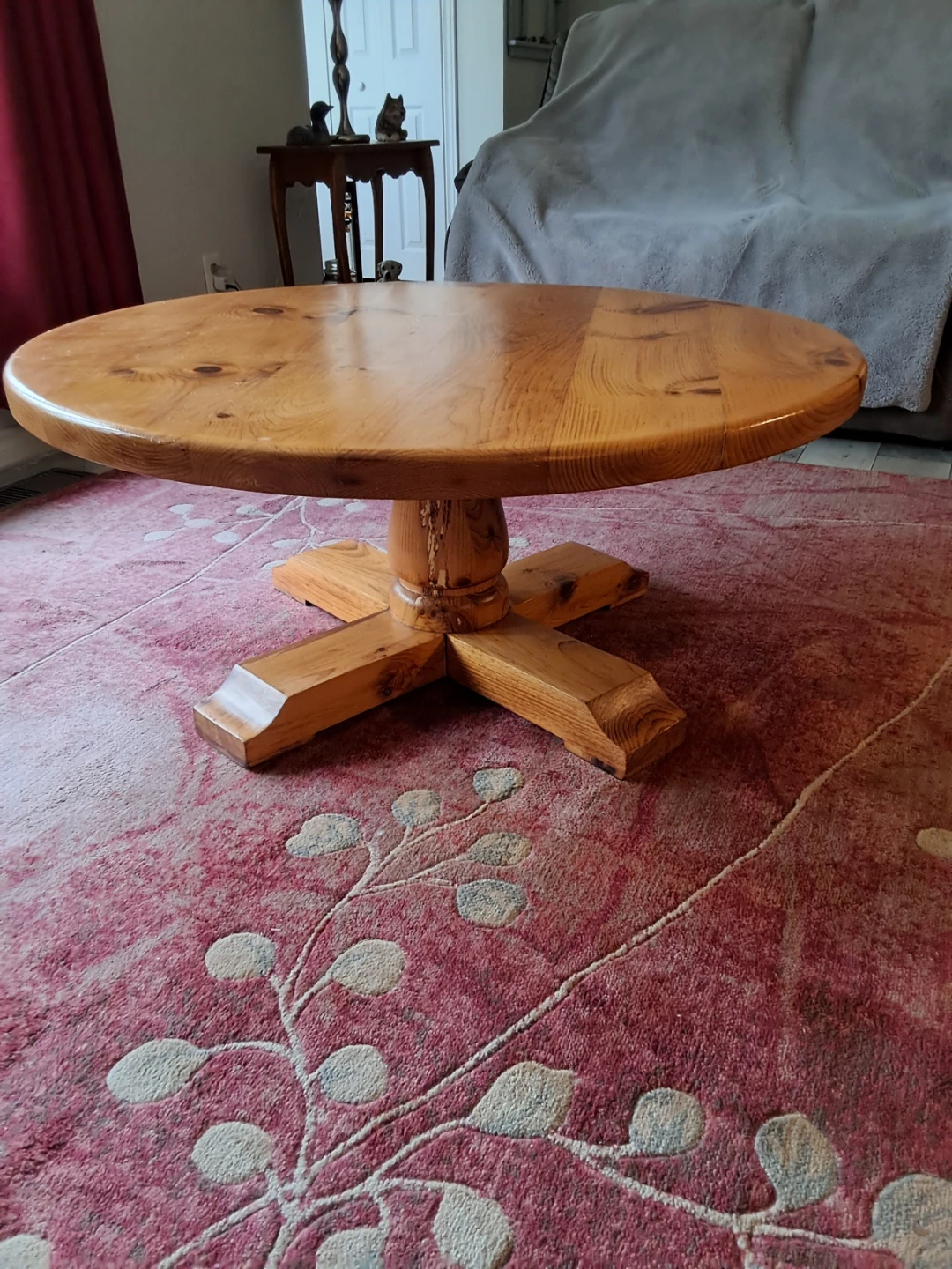 Wooden Round Coffee Table - photo 2
