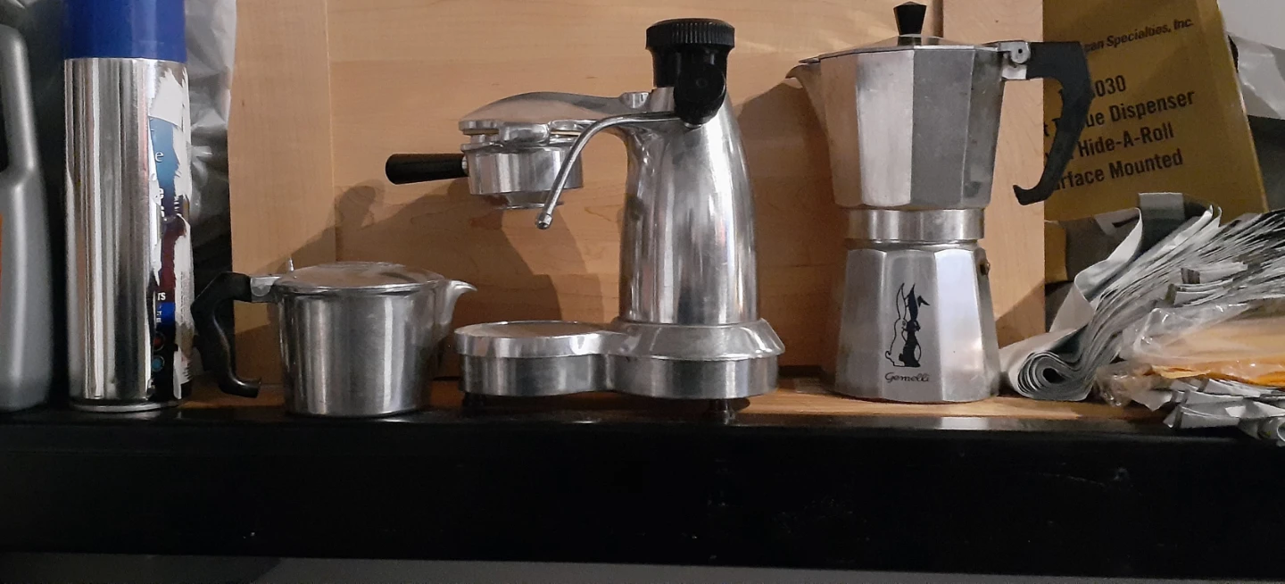 Gemelli Espresso Maker and Moka Pot Set