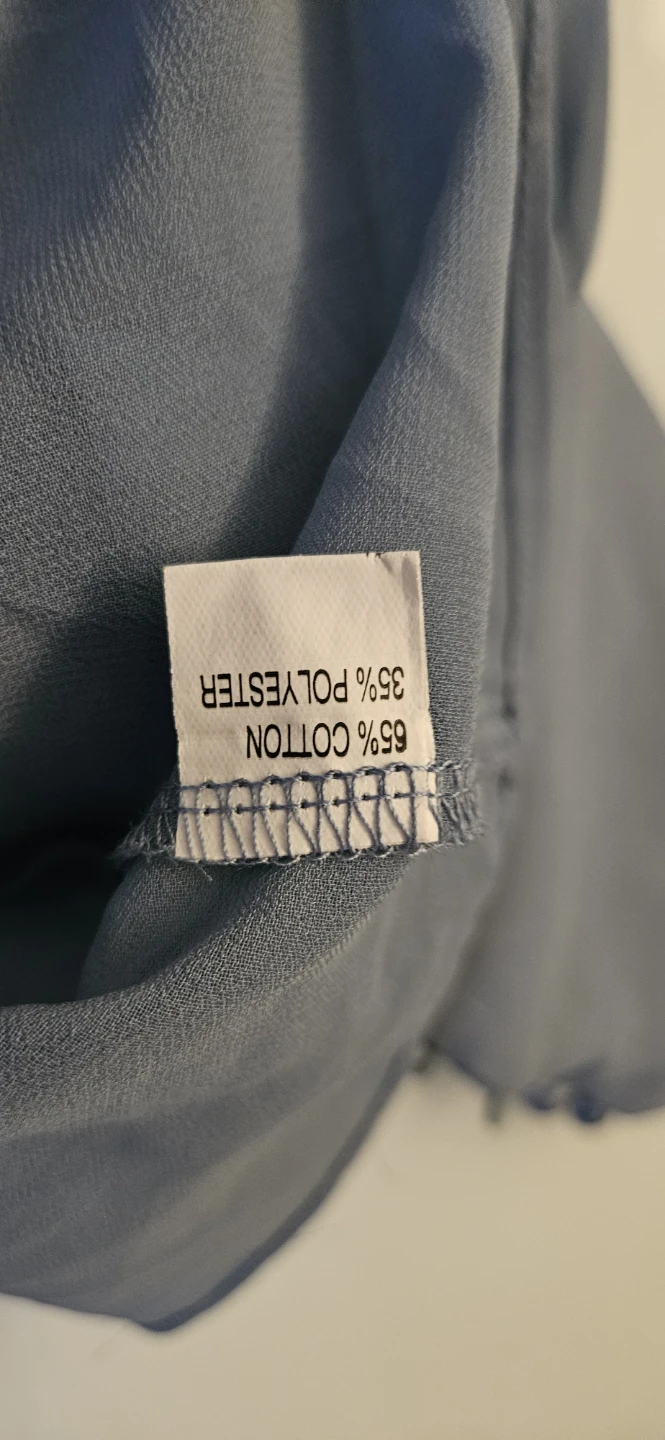 Sophisticated CBR Blue Blouse, Size Medium - Size Medium - photo 2