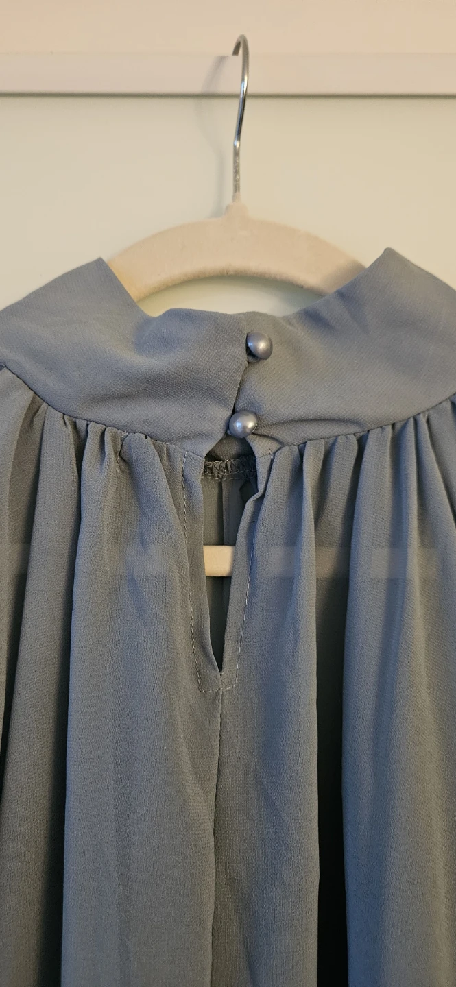 Sophisticated CBR Blue Blouse, Size Medium - Size Medium - photo 5
