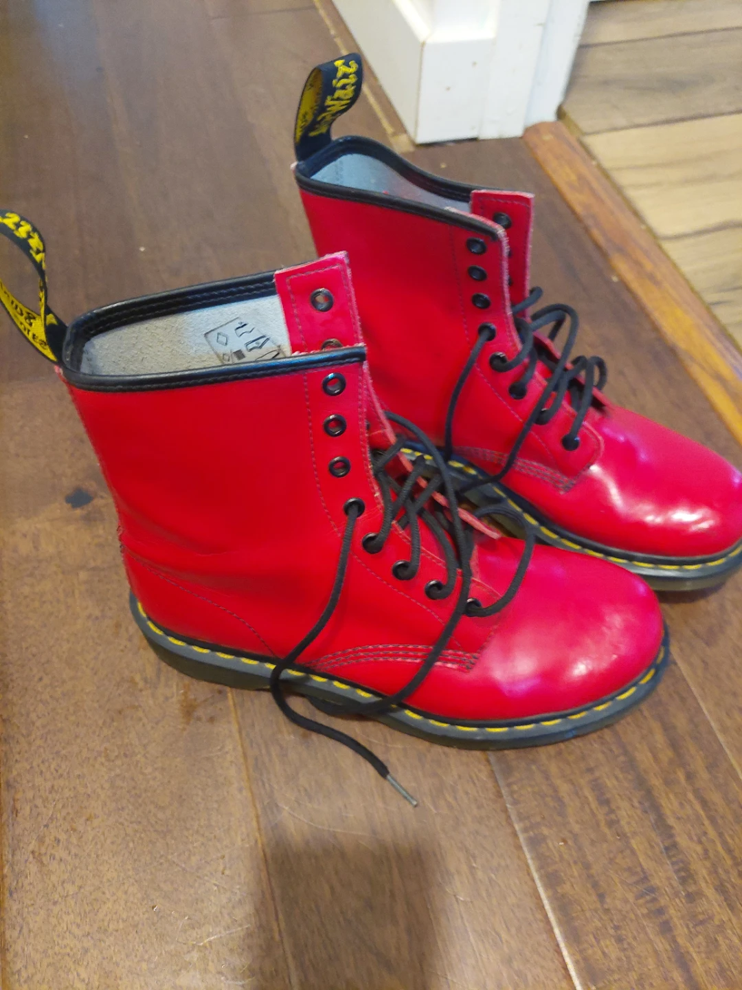 Dr. Martens 1460 Red Patent Boots. 10W/8 Men. - photo 2