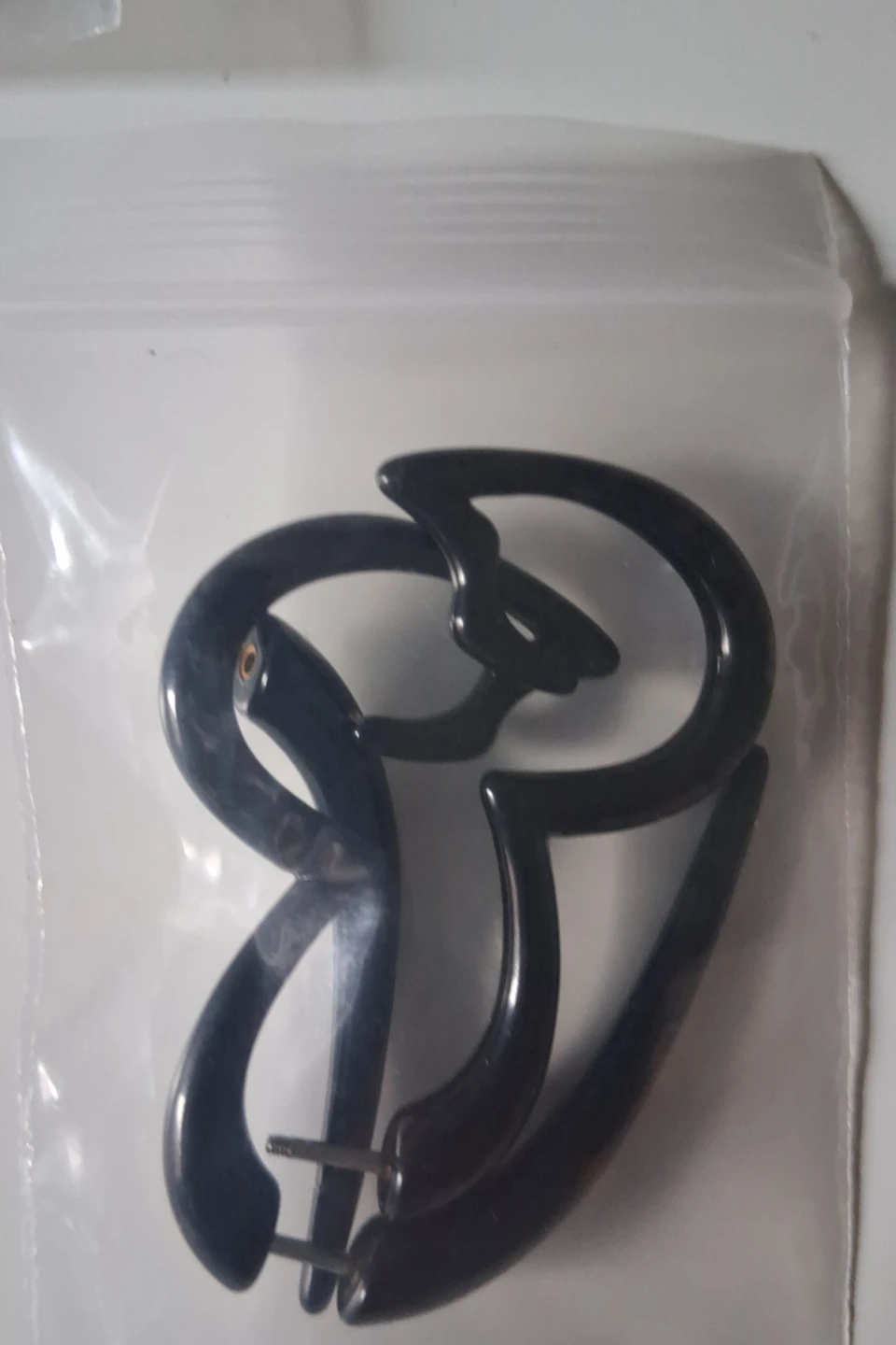Black Spiral and Wing Fake Ear Gauges - Set of 5 Pairs - photo 4
