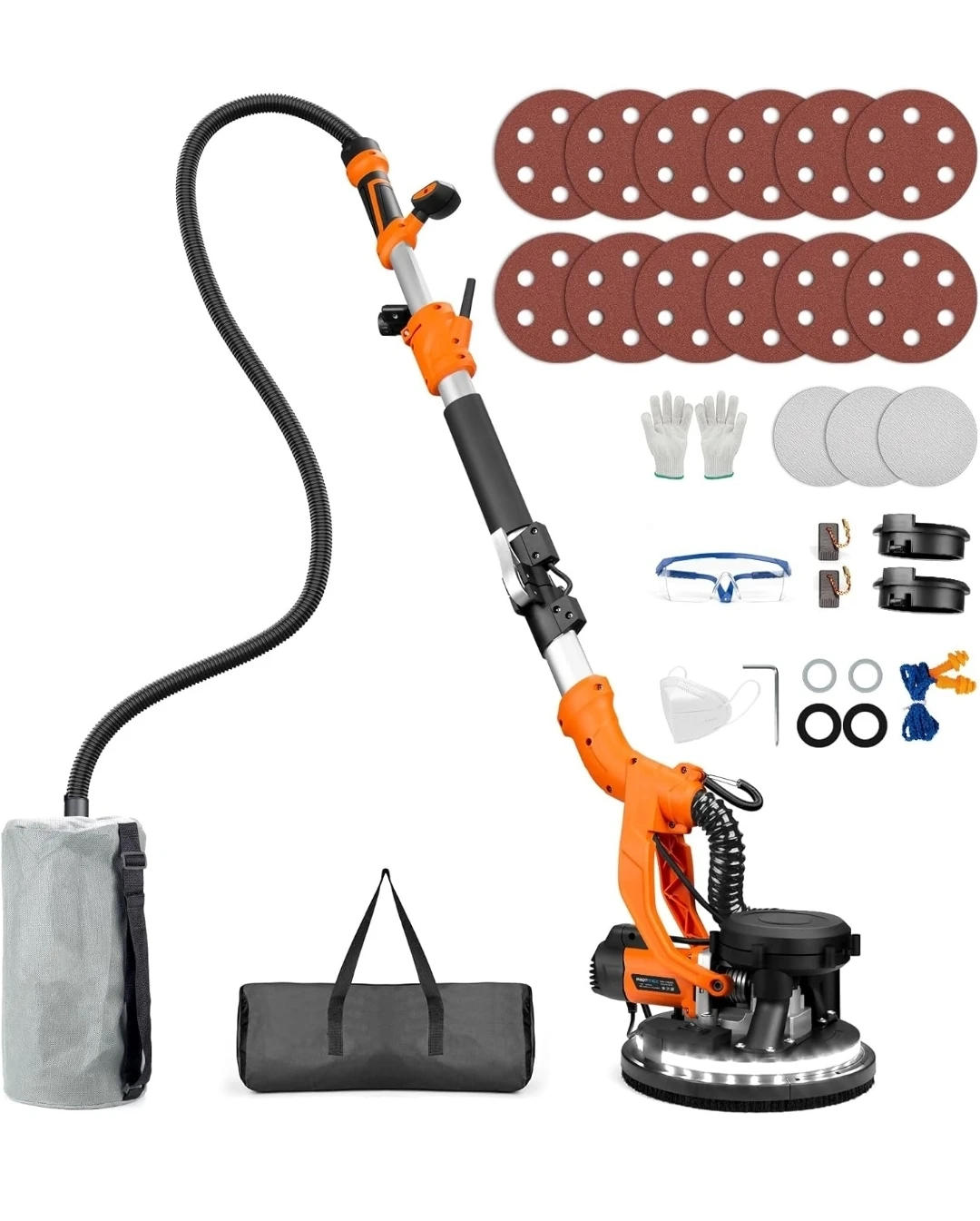 GT.LEEFE Drywall Sander with Vacuum Bag and Accessories - photo 2