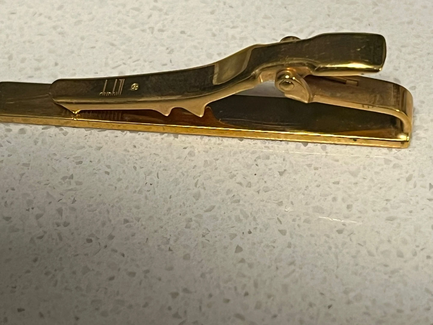Lot of 6 Gold Tone Tie Clips with Various Designs - photo 4