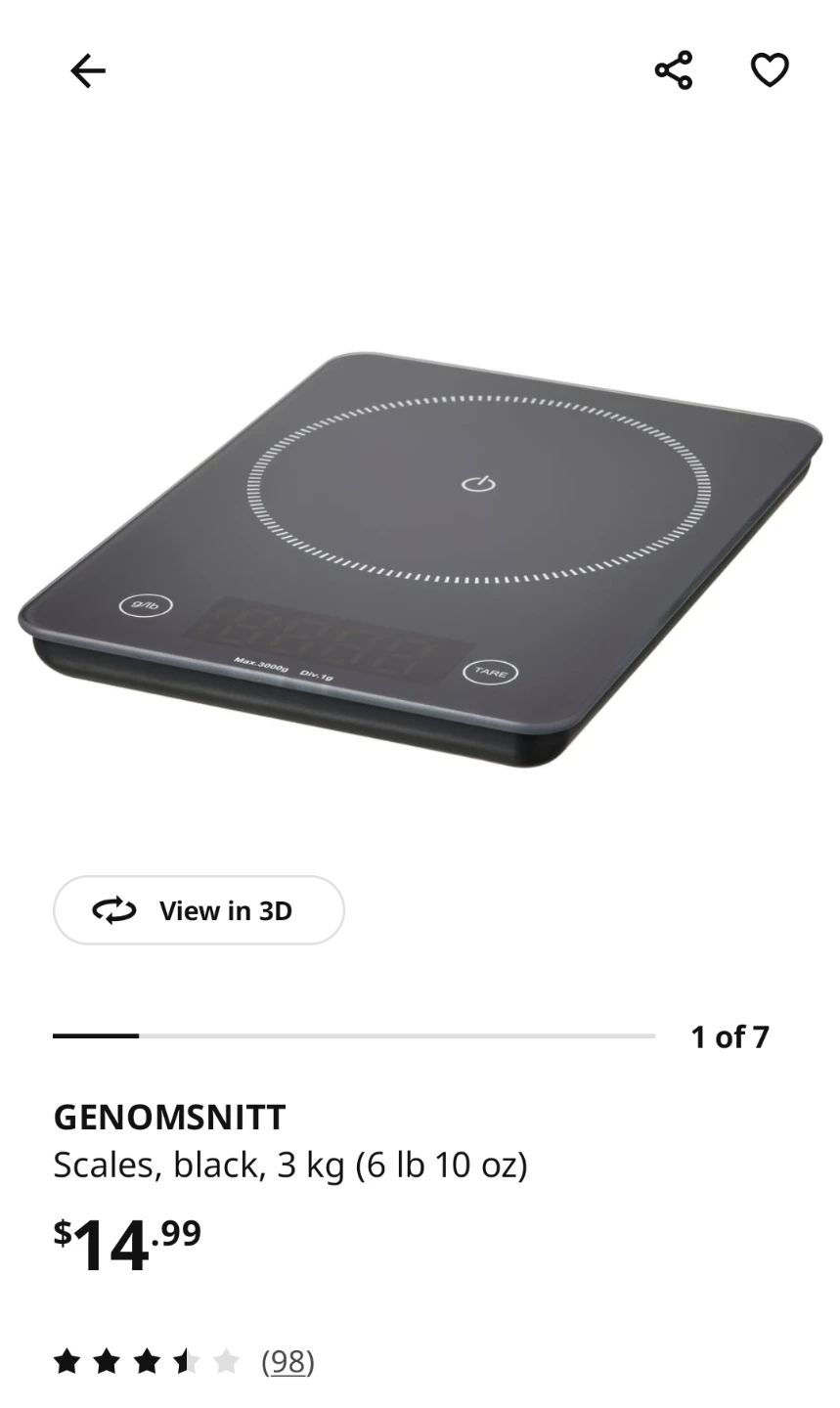 IKEA Digital Kitchen Scale - photo 2