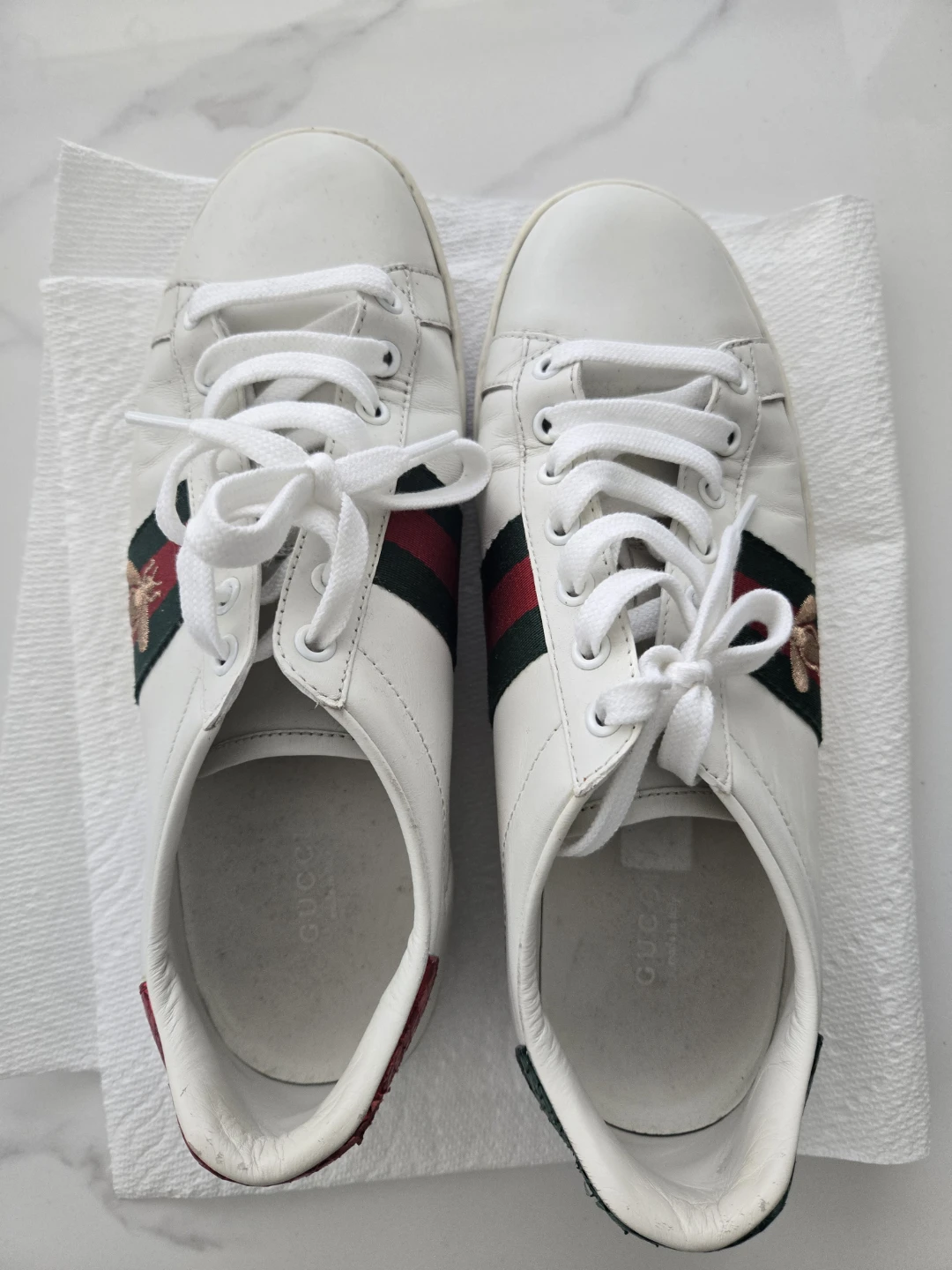 Gucci Ace Embroidered Sneakers women size 8.5