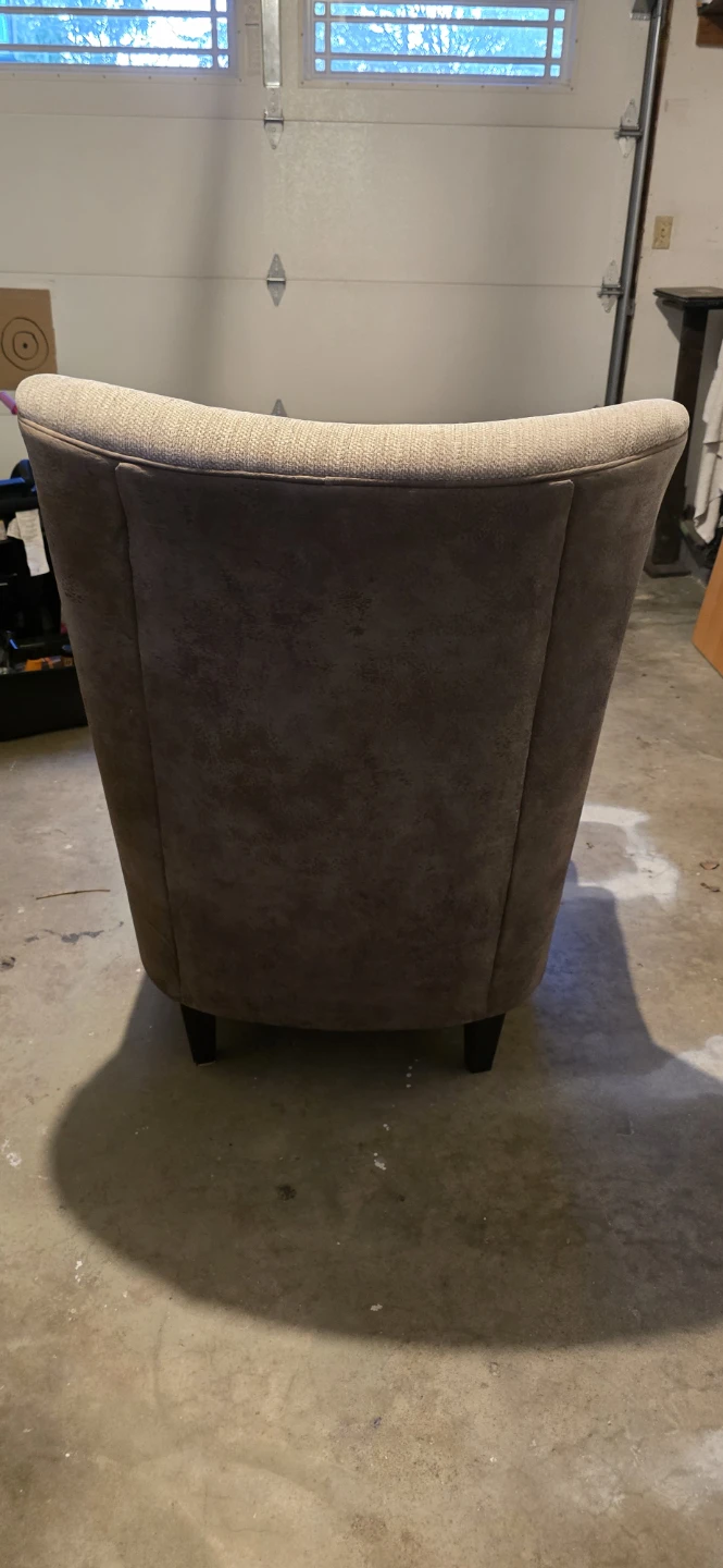 Ashley Dual Fabric Wingeback Chair - photo 3