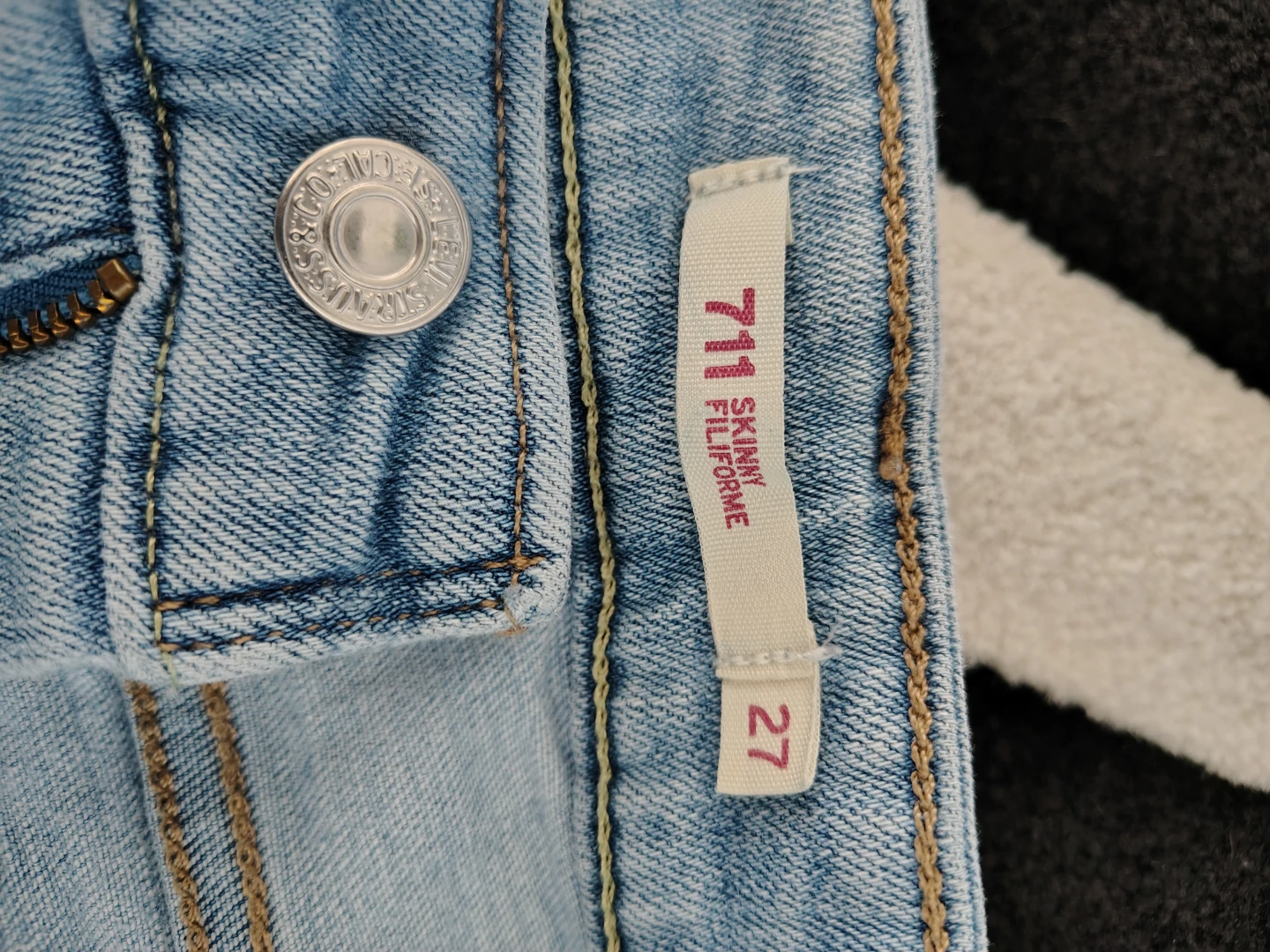 Levi's 711 Skinny Jeans Light Wash Women's Size 27 - photo 5