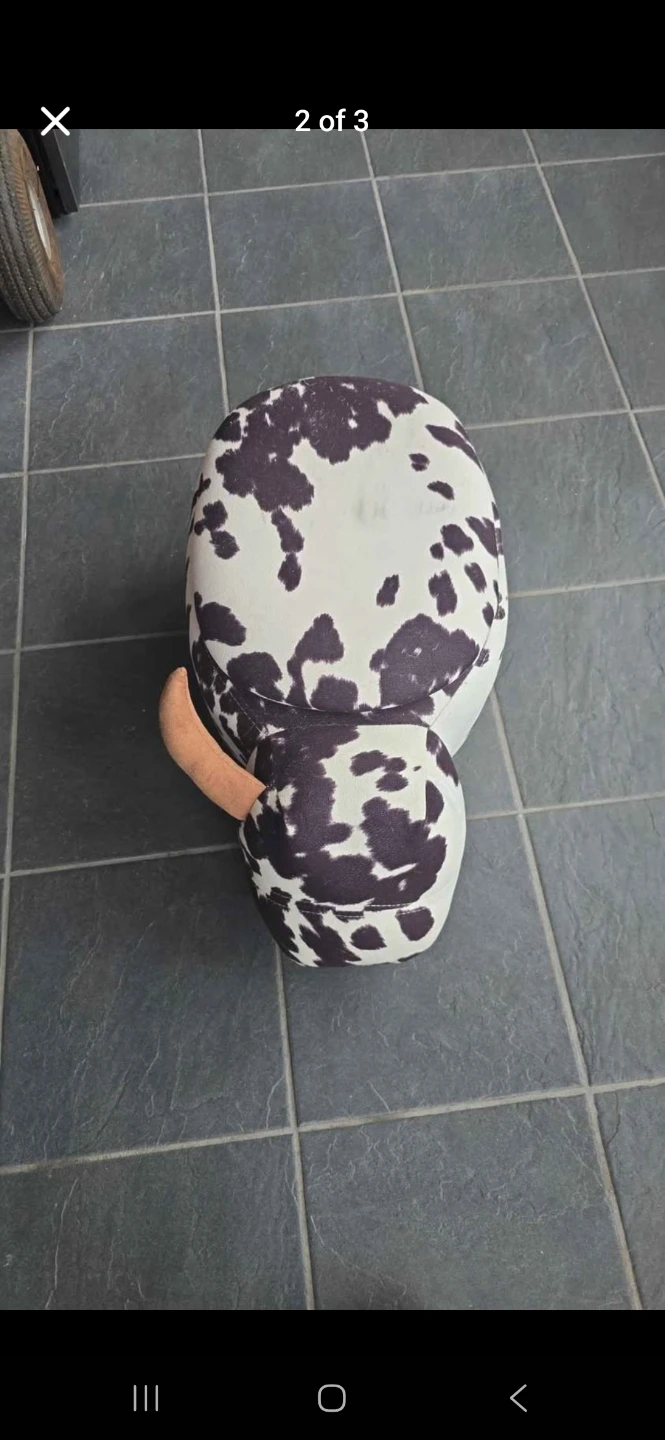 Cow storage ottoman - photo 2
