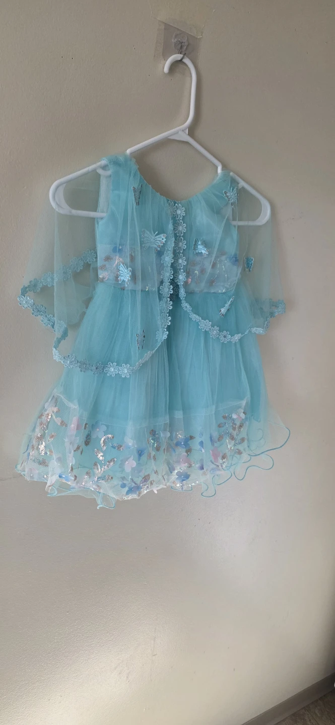 Baby Girl Blue Tulle Butterfly Dress 🌱 - photo 2