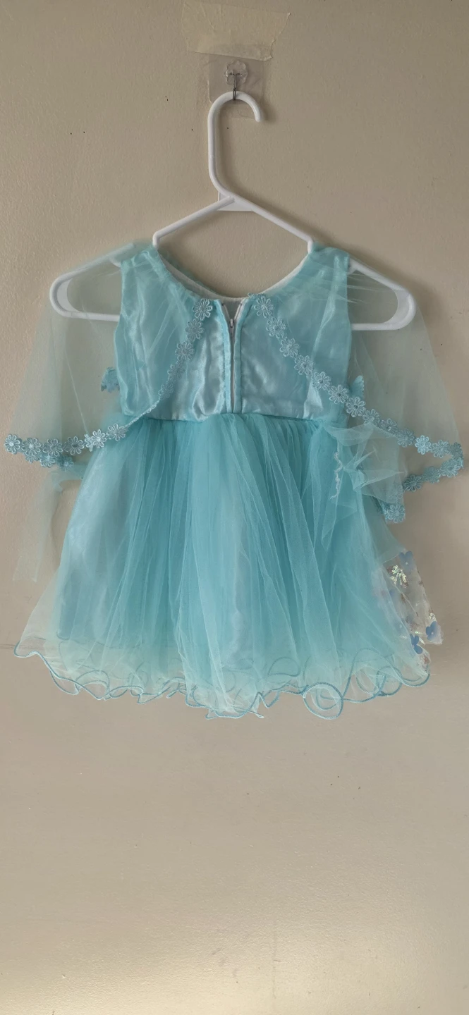 Baby Girl Blue Tulle Butterfly Dress 🌱 - photo 3