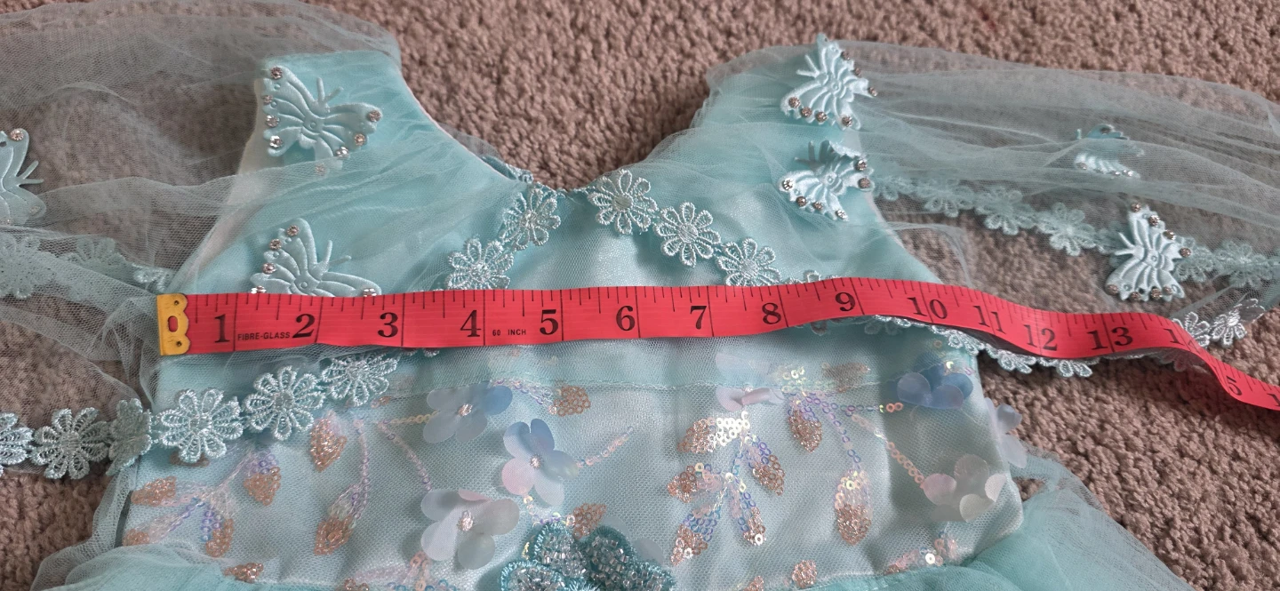 Baby Girl Blue Tulle Butterfly Dress 🌱 - photo 4