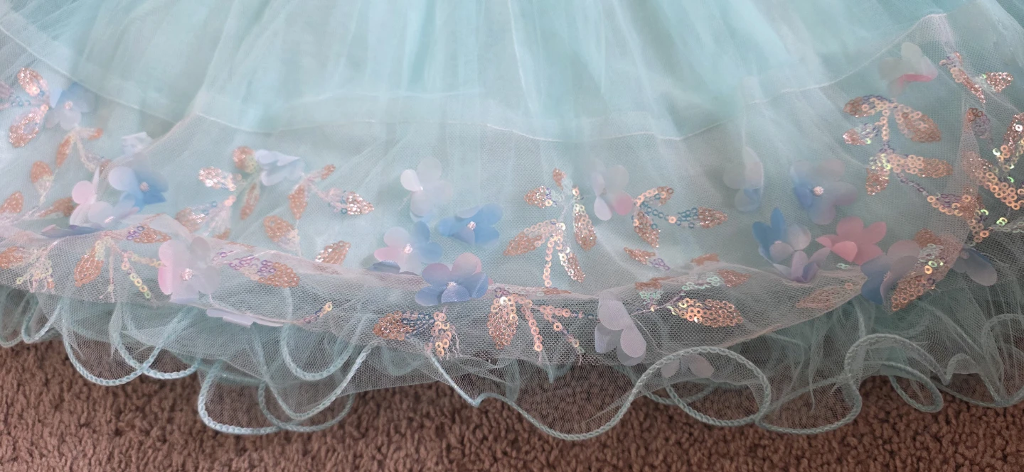 Baby Girl Blue Tulle Butterfly Dress 🌱 - photo 5