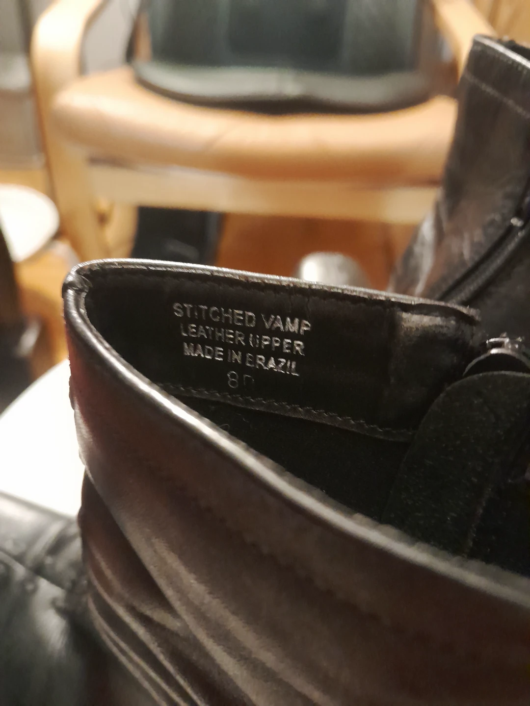 Black Leather Ankle Boots