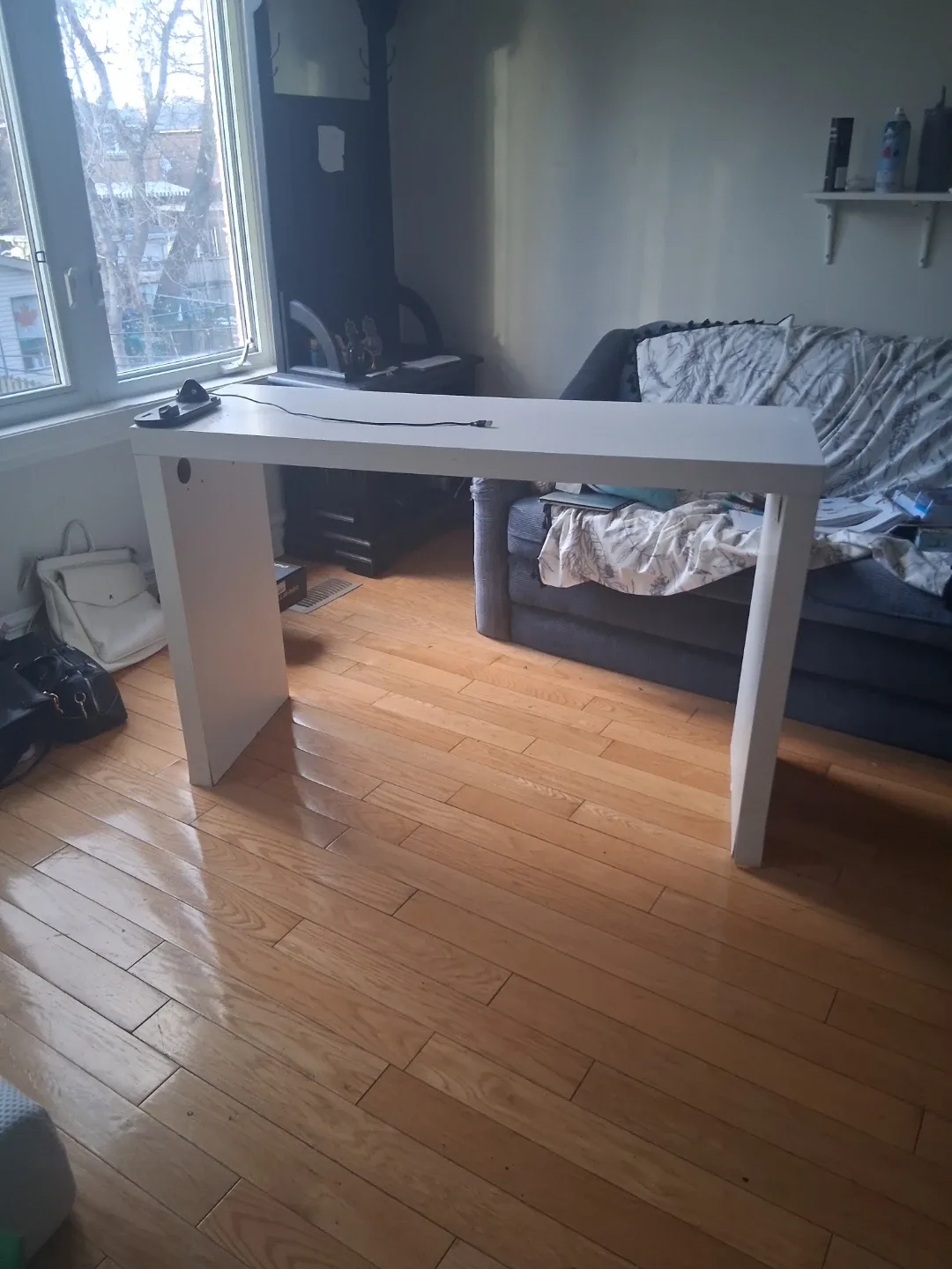 White Desk with Drawers