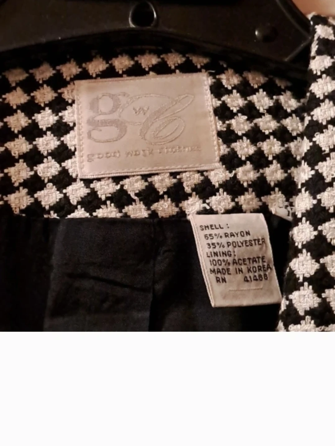 NEW CROP SUIT JACKET, BLACK, WHITE, POCKETS 10 8 - photo 2