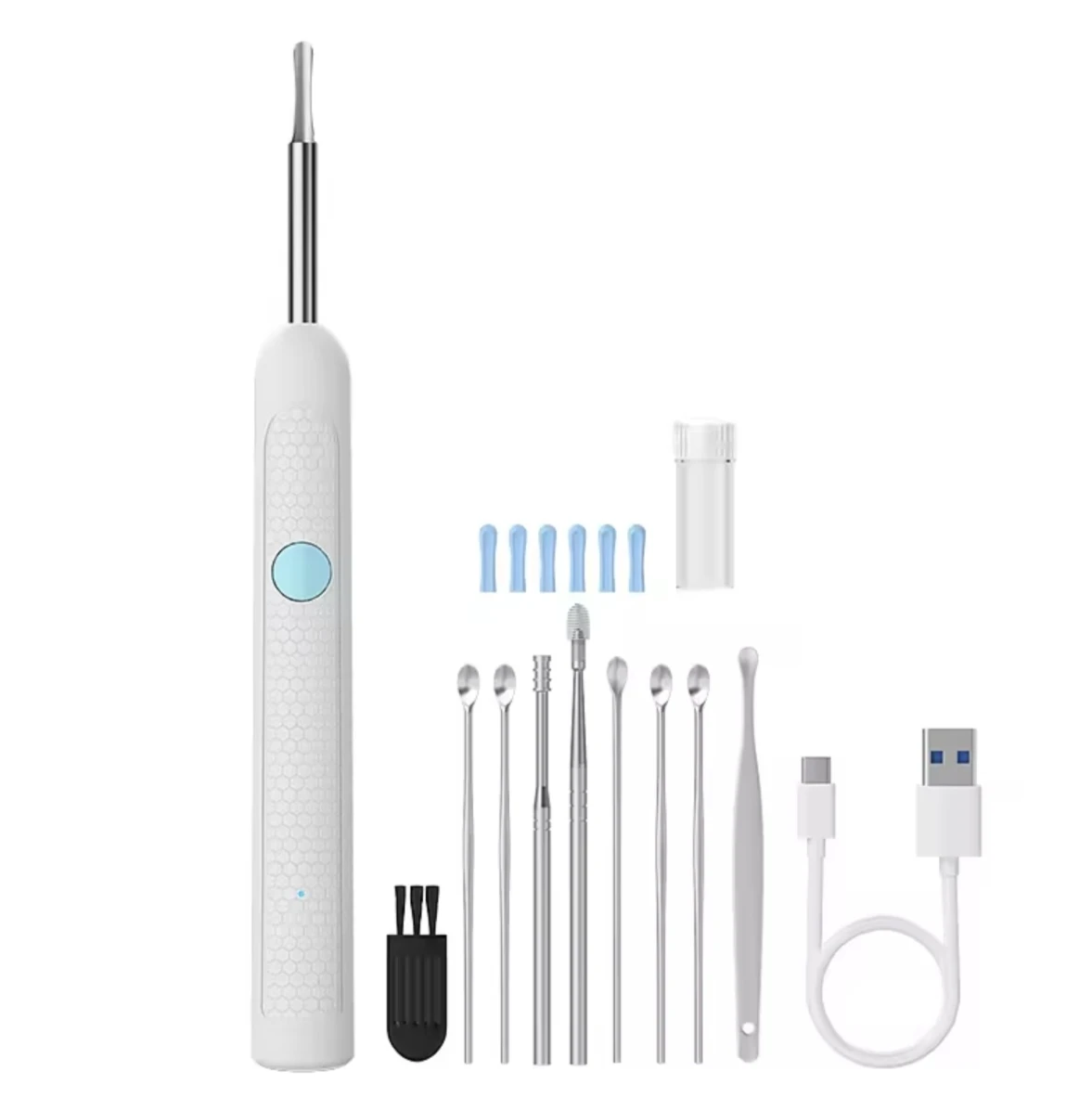 Camera enabled Ear Wax Removal Kit with 10 Tools & USB Cable