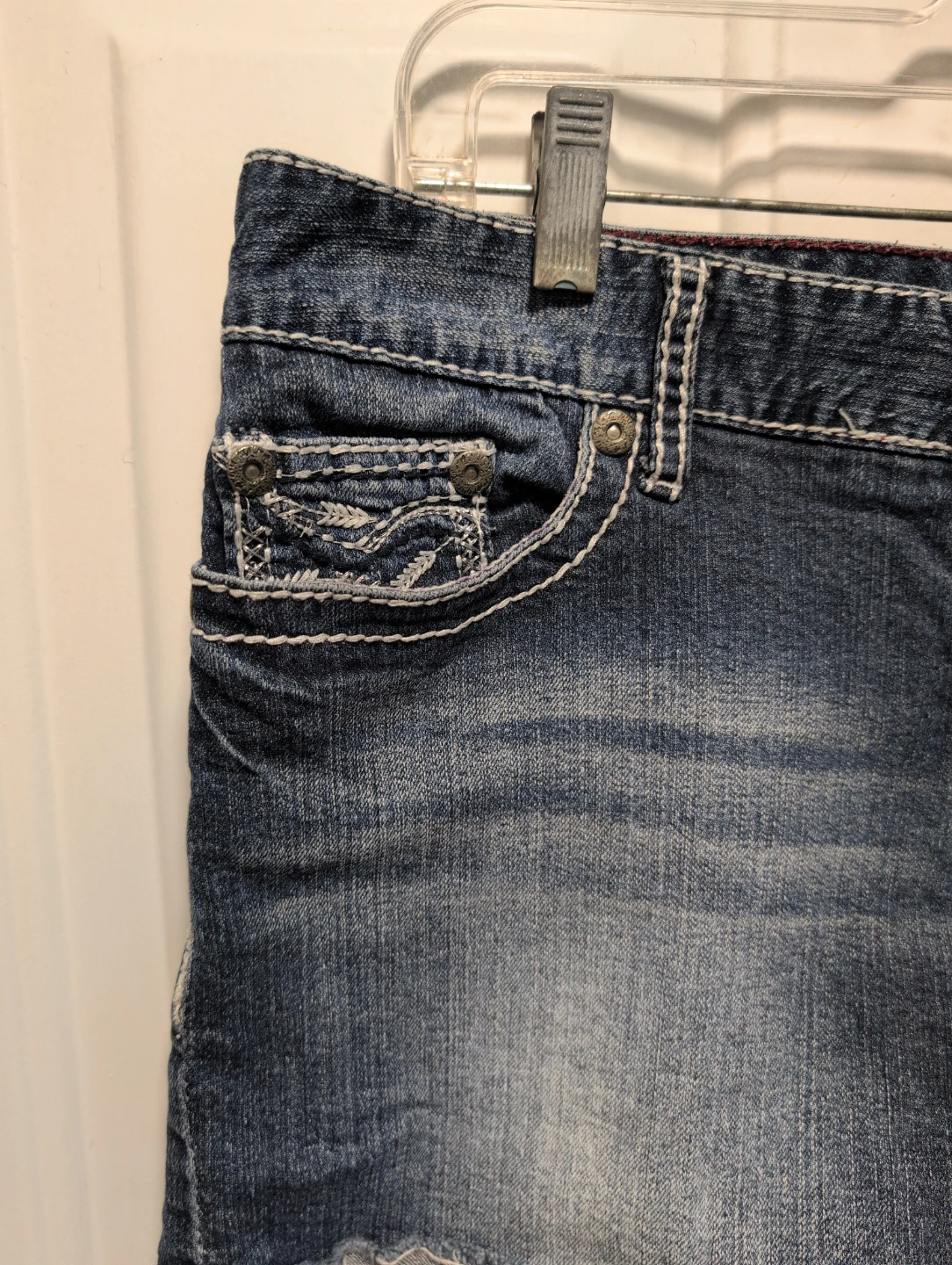 Miss Me Distressed Denim Shorts - photo 2