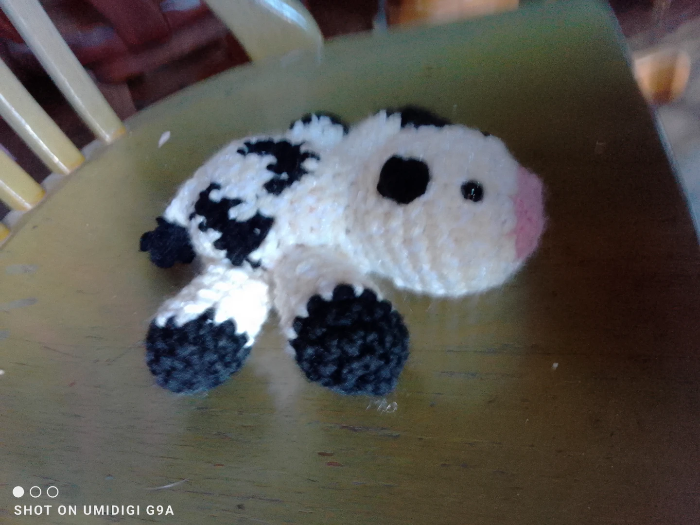 Handmade Crochet Cow Plushie