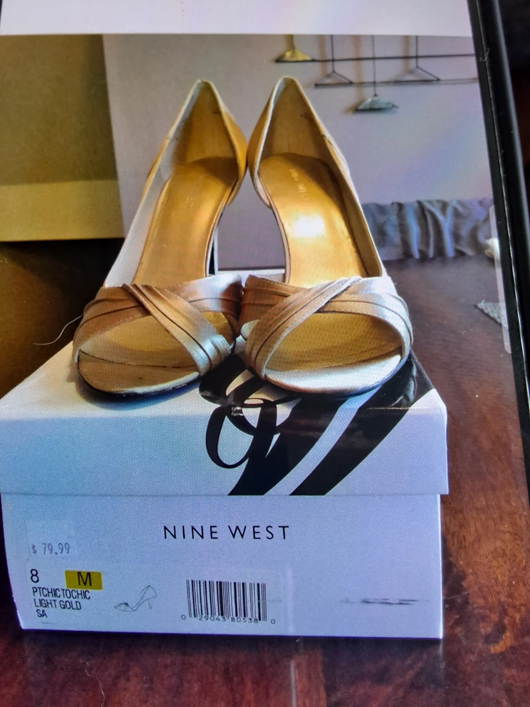 Nine West Women's "Pthtchic" Heels - Light Gold - Size 8M