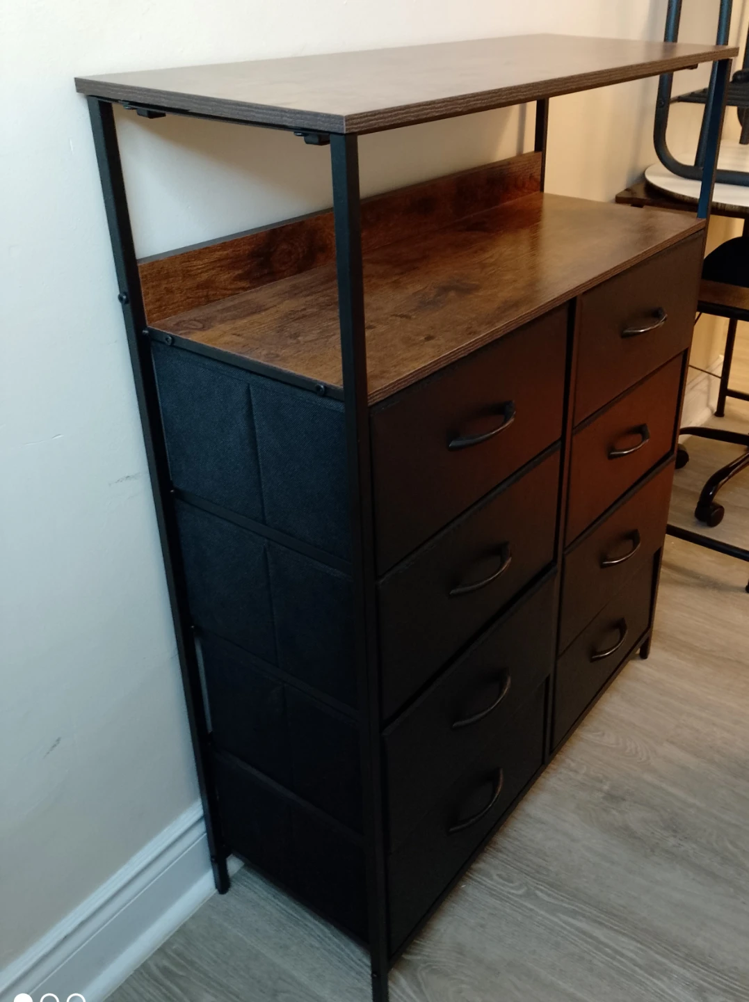 Fabric Drawer Dresser with Wood Top - photo 3