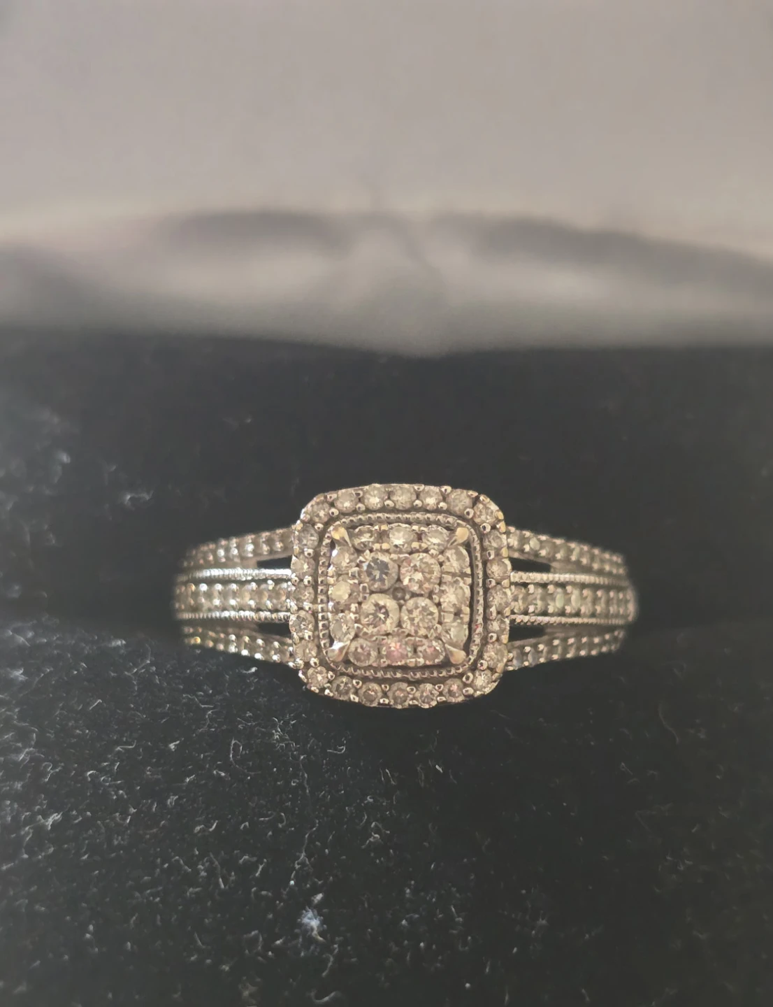 14kl gold Diamond Cluster Ring - photo 2
