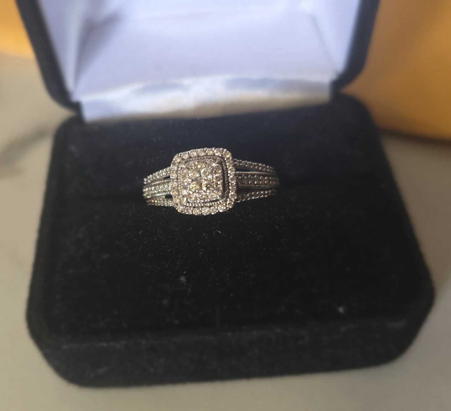 14kl gold Diamond Cluster Ring - photo 3