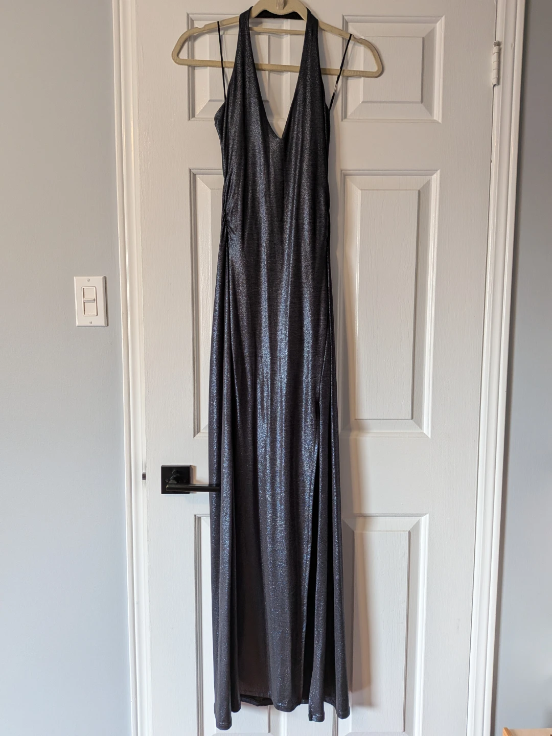 BNWT Guess halter hi-slit maxi dress